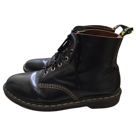 Dr. Martens 101 Vintage Smooth Leather 6-eye Ankle Boots Men's 9 - Picture 6 of 9